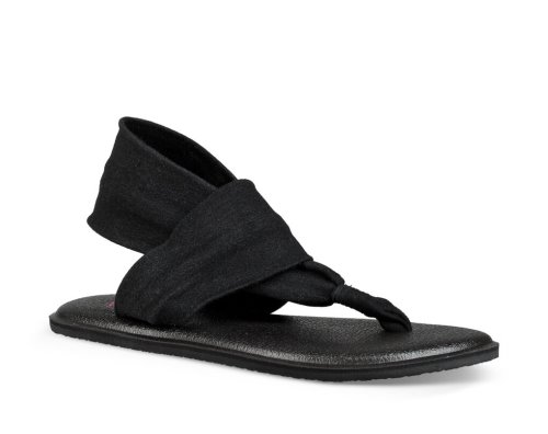 Sanuk Yoga Sling Burst - Sanuk Sandals Kids Black - Philippines XBSTLR902